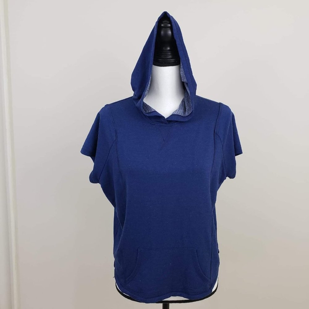 BCG Short Sleeve Pocket Hoodie T-Shirt Blue